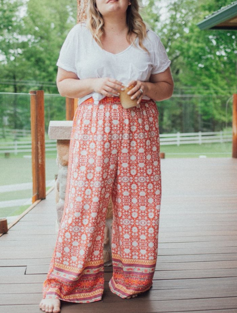 Plus size plazzo pants