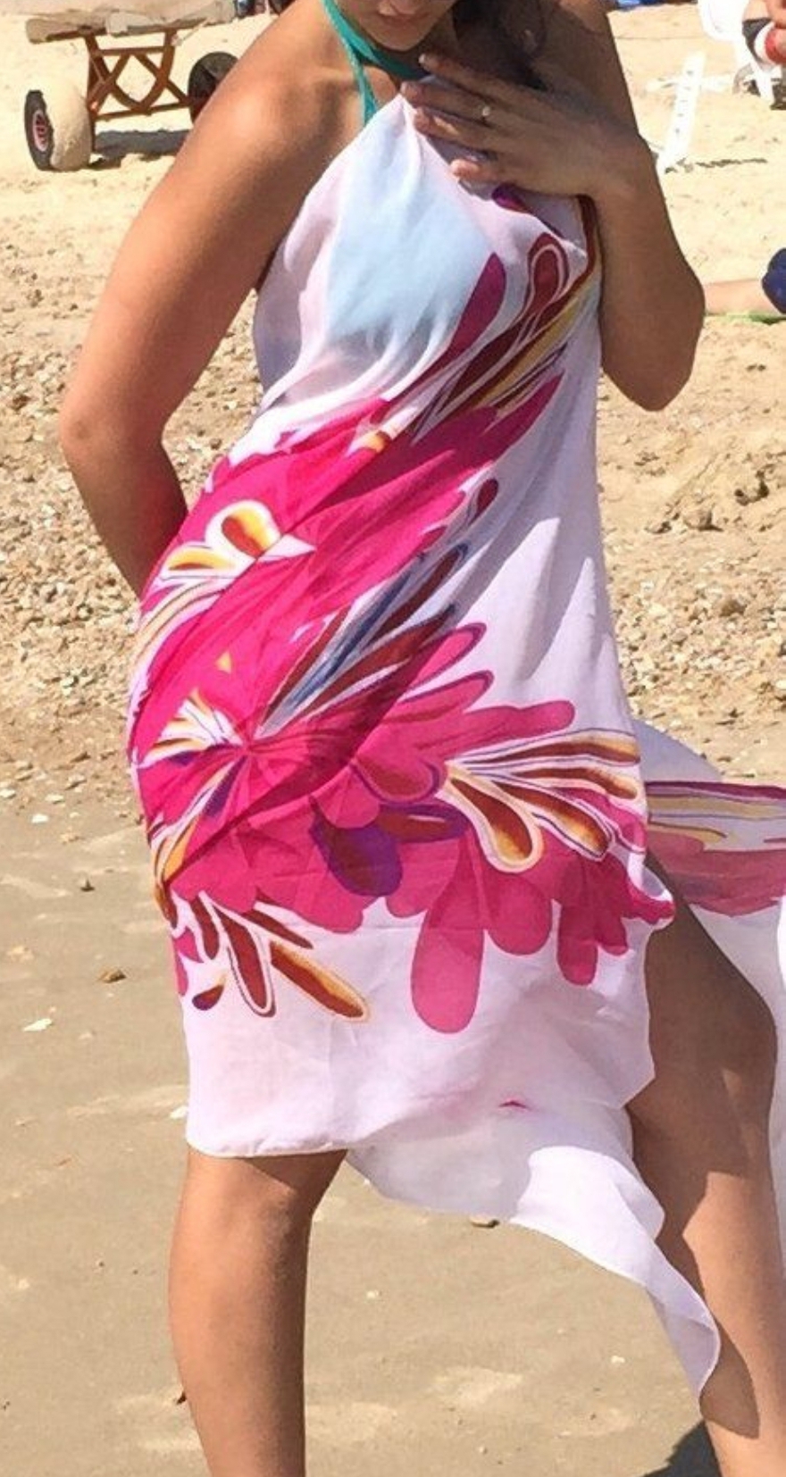 Beach plus size swimming wraps