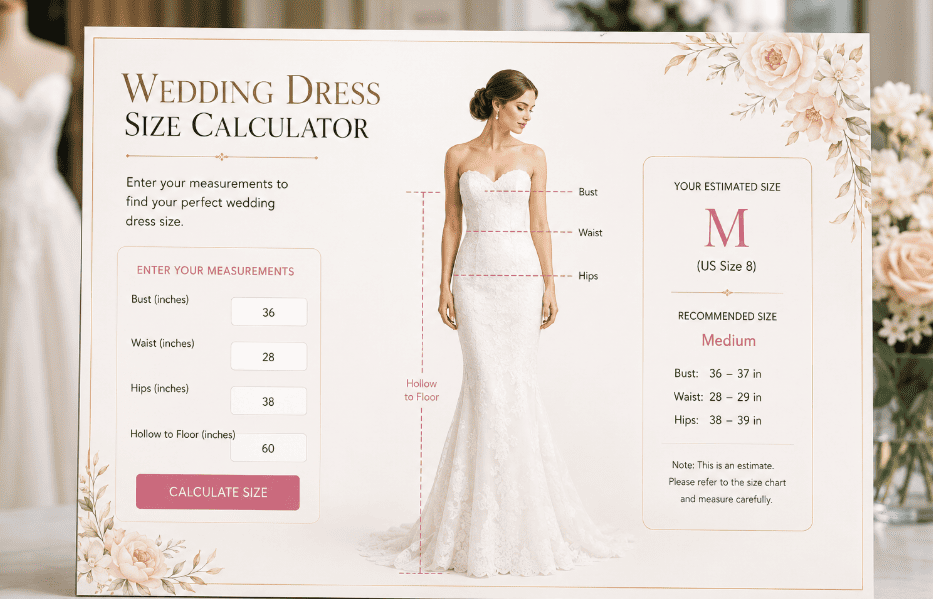 Wedding Dress Size Calculator Guide